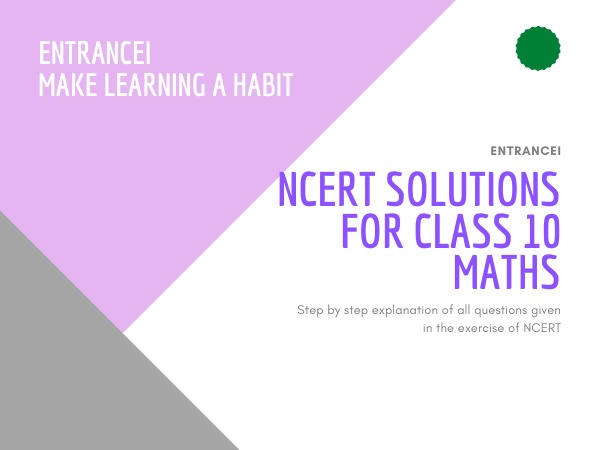 NCERT solutions for class 10 Maths