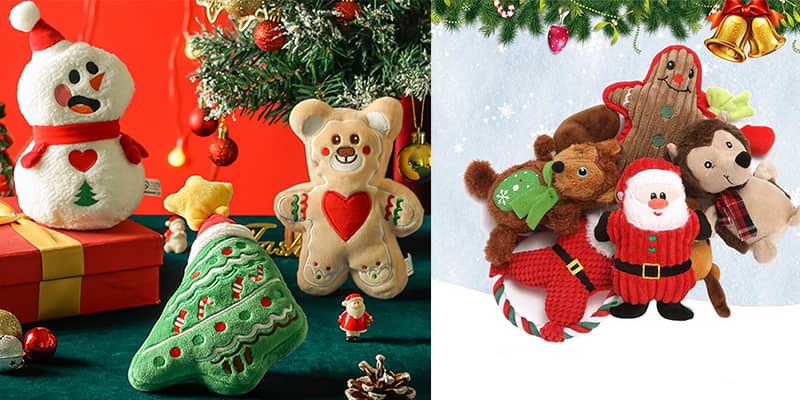 14 Eye-catching Christmas Dog Toys