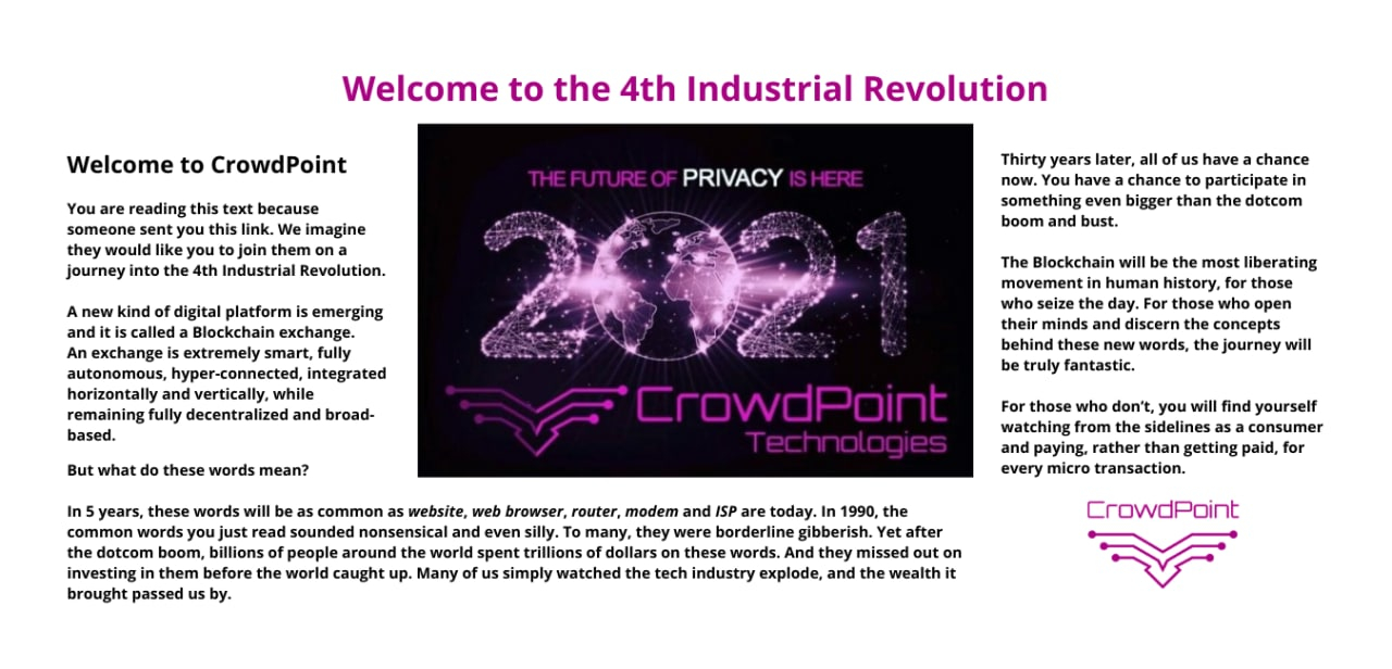 CrowdPoint's Blockchain Technology