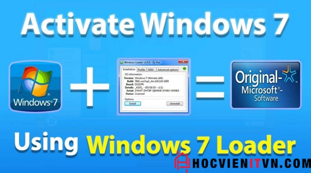 Tải Windows Loader 2.2.2 Active Win 7 mới nhất