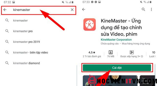 Hướng dẫn tải Kinemaster – Video Editor miễn phí mới nhất