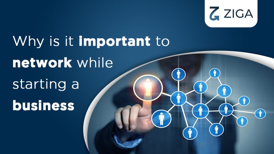 Why is it important to create a network while starting a business?