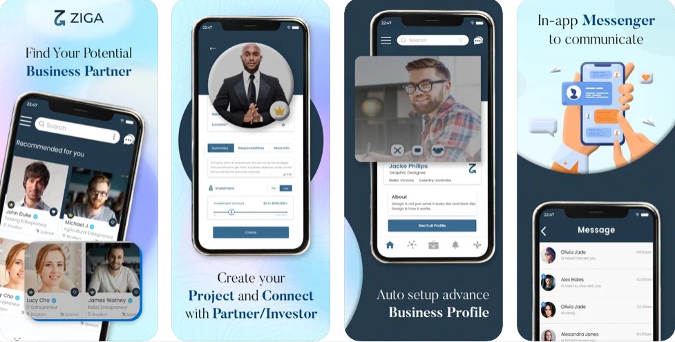 Best Matchmaking Business Partner Search -  Ziga App