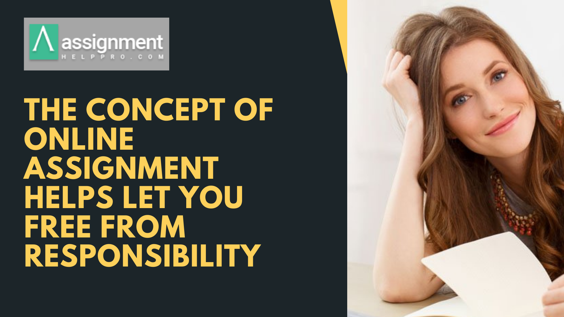 The concept of online assignment helps let you free from responsibility