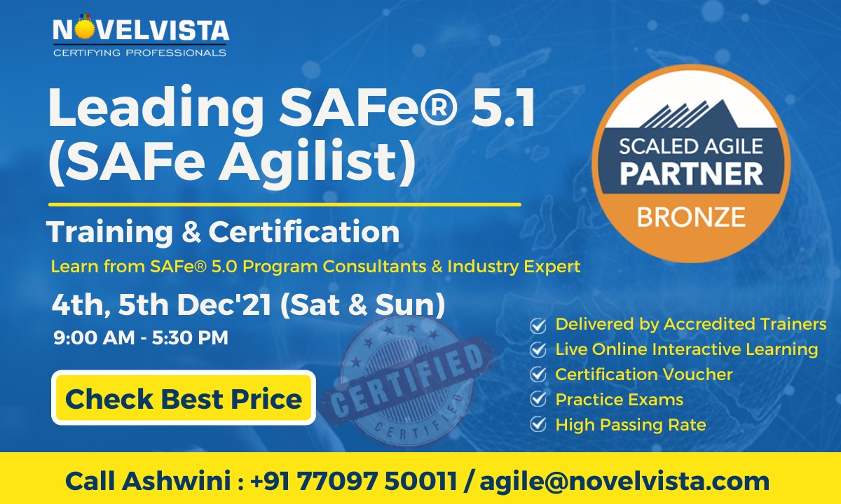 Enroll Now for Leading SAFe® 5.1 (SAFe Agilist) Course