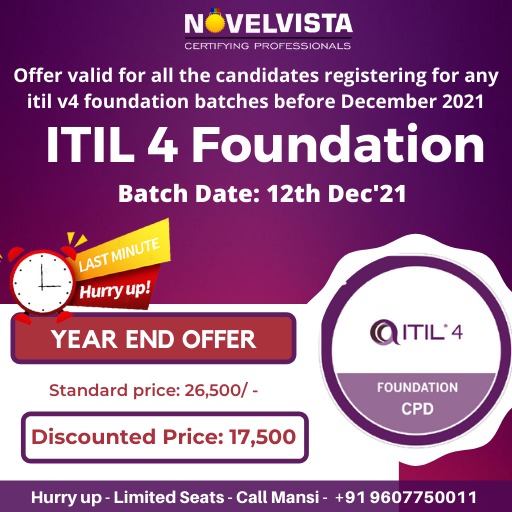 Year End Offer on ITIL 4 Foundation Certification