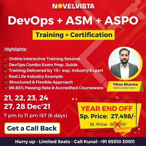 Enroll Now for DevOps + ASM + ASPO Training & Certification
