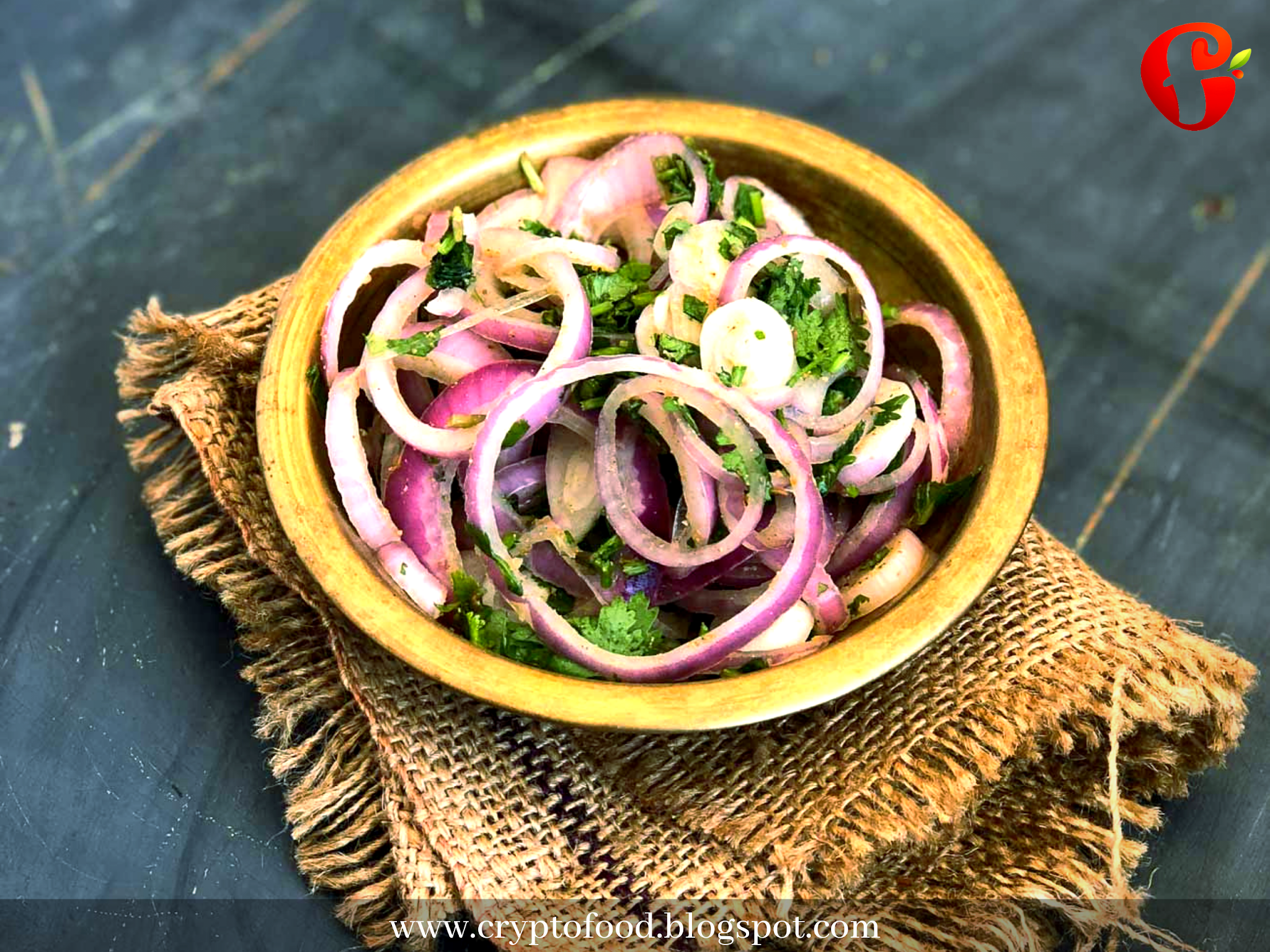 Spiced Onion Salad | CryptoFood