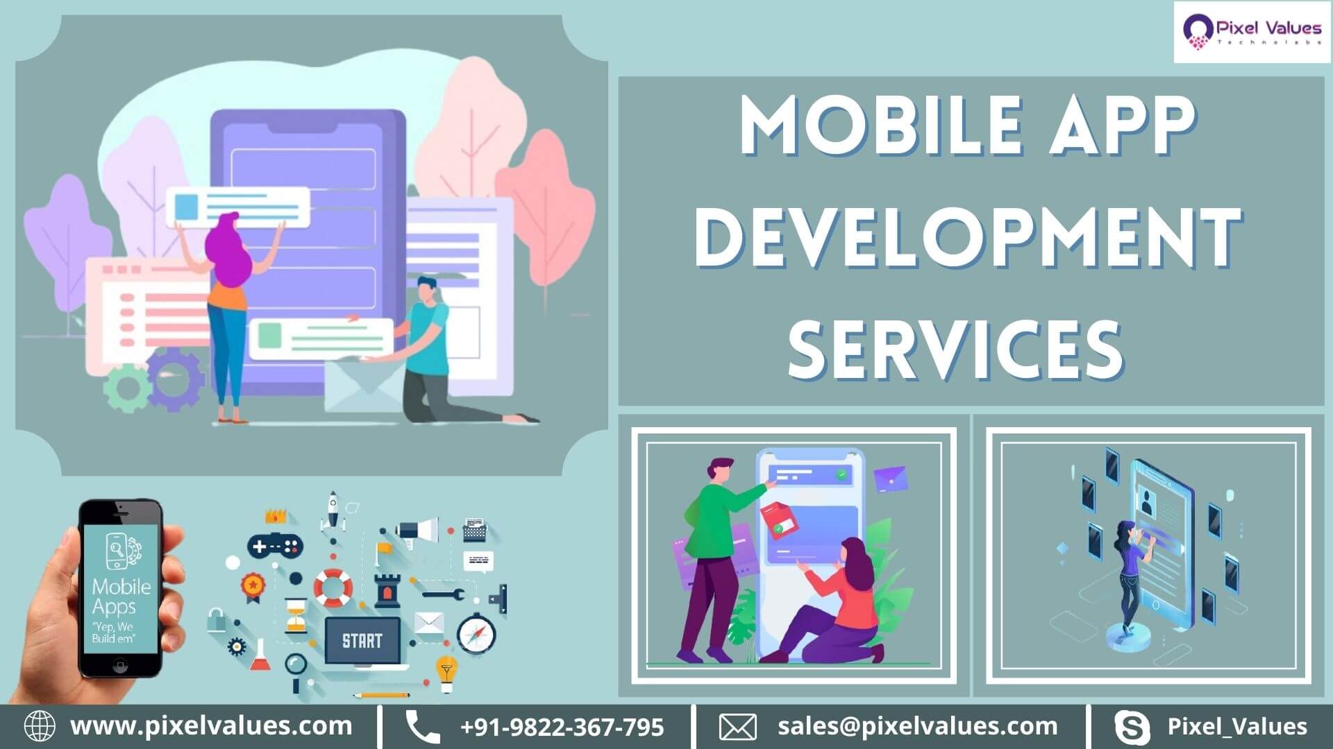 Hurry Up! Get Unique Solution For Your Mobile app Development Requirement- Visit Pixel Values Today!