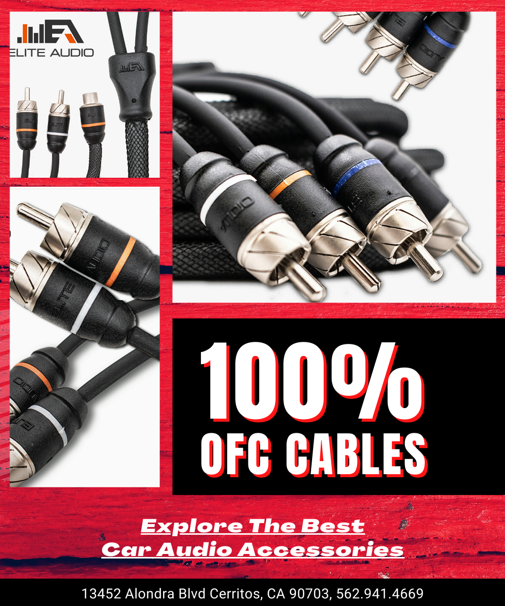 High-performance 100% copper rca cable for producing the best sound possible