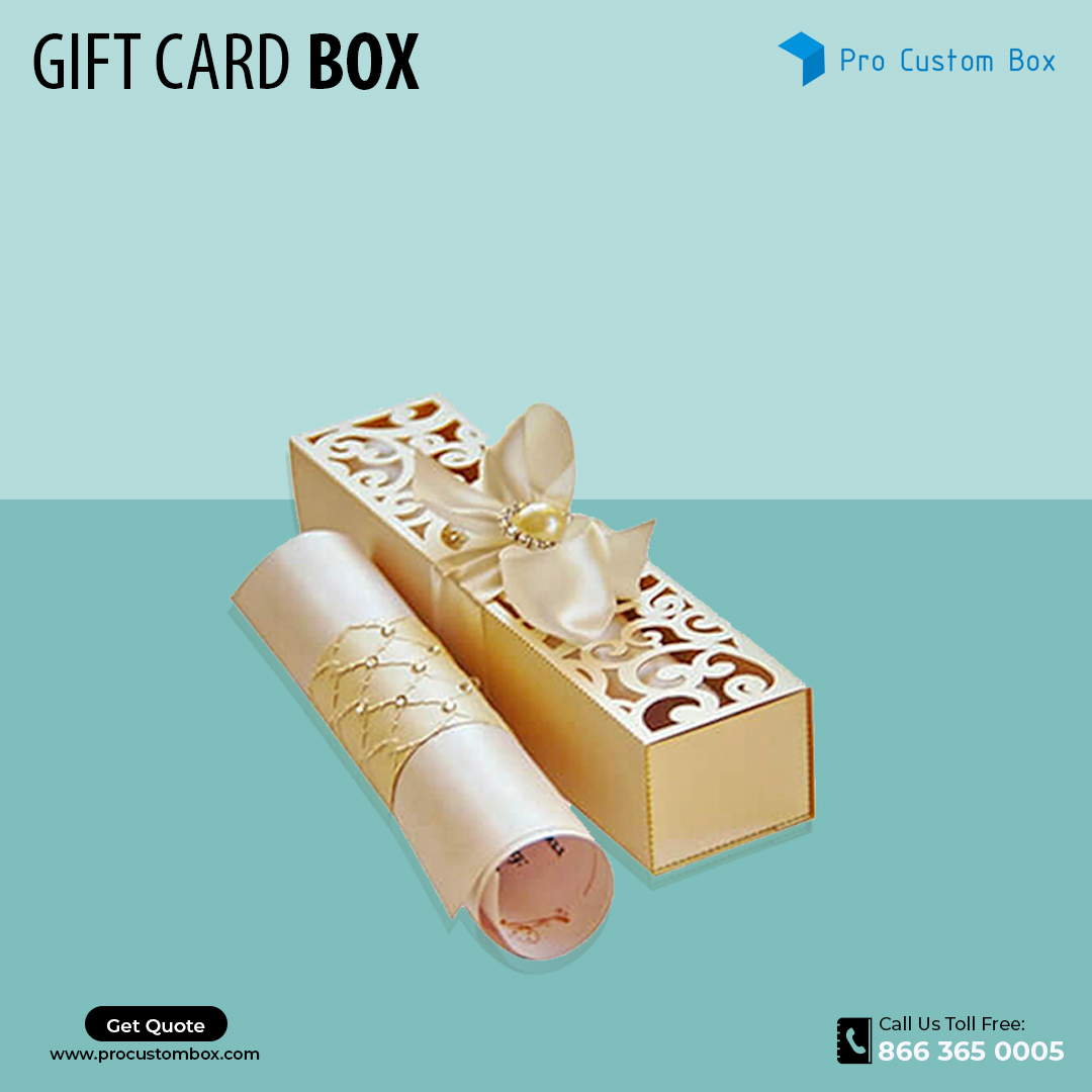 Custom Gift Card Packaging Boxes Wholesale