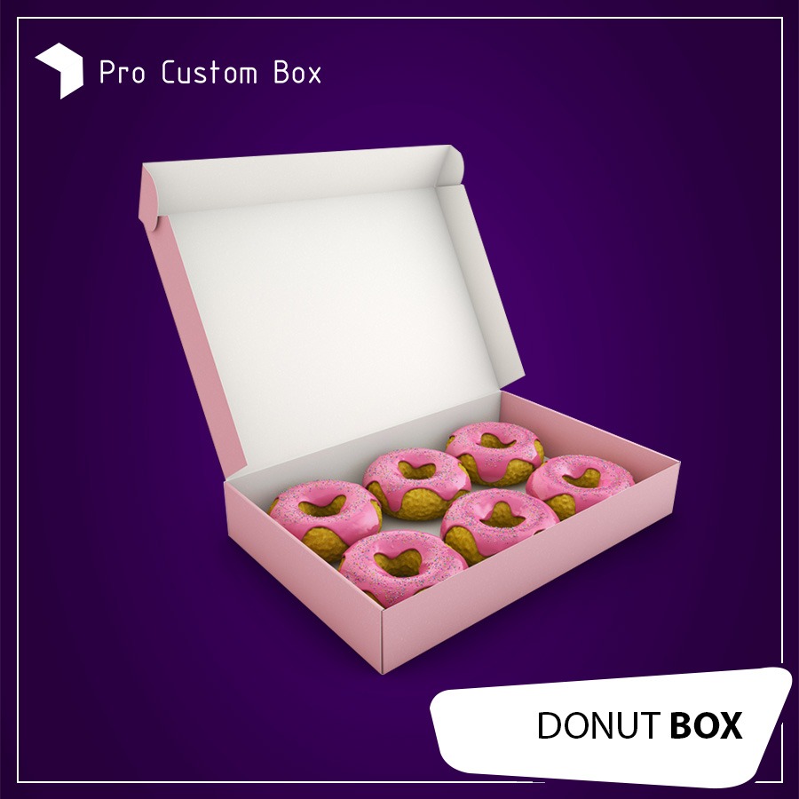 Custom Printed Donut Packaging Boxes