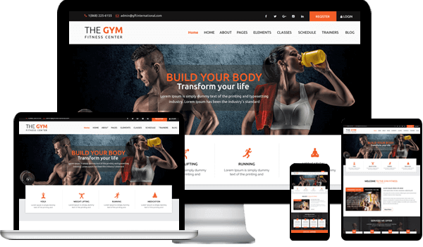 Free WordPress Fitness Theme For Health And Fitness Centres