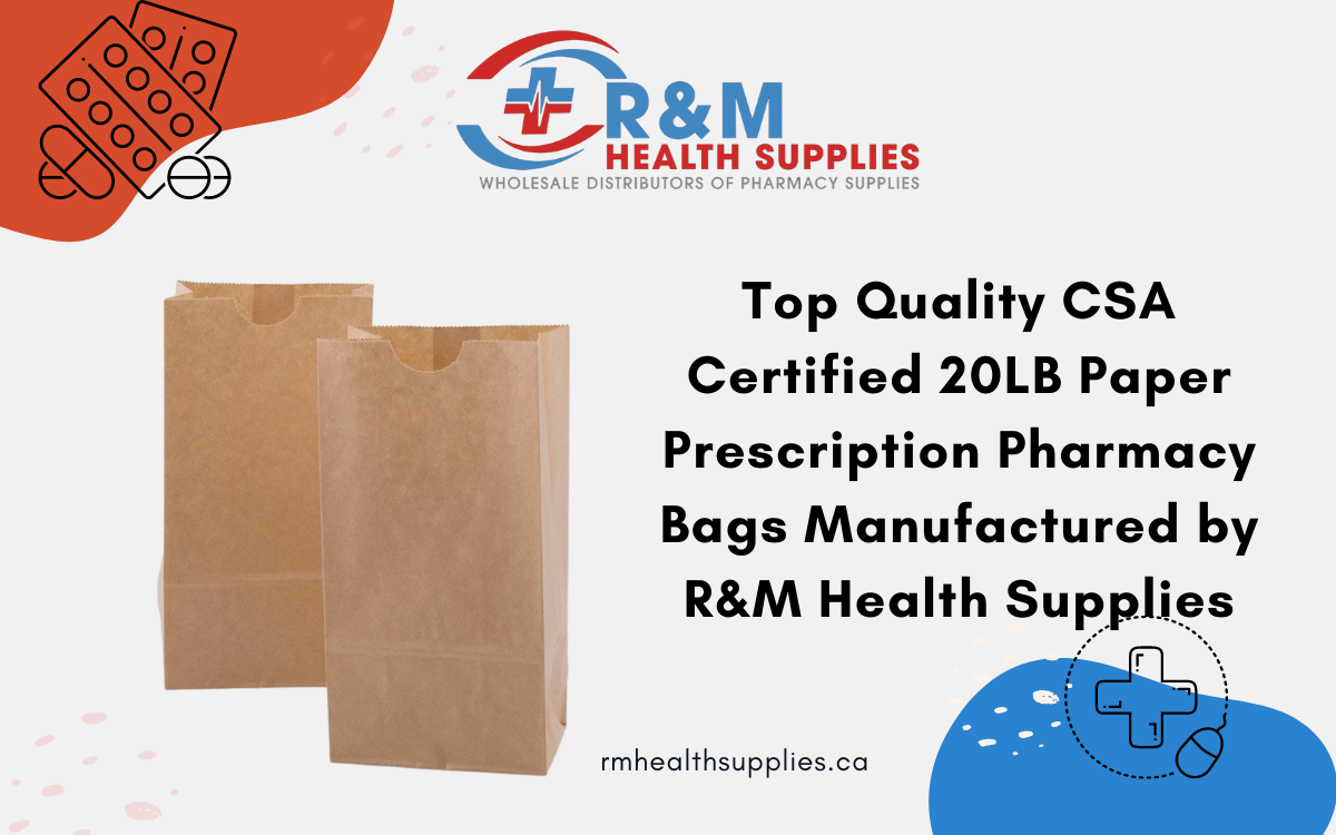 High quality pharmacy paper bags to Carry Medicine | RM Health Supplies