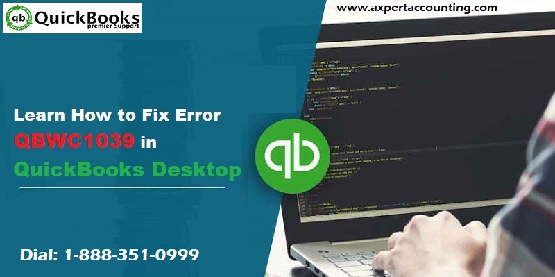 How to Resolve QuickBooks web connector error 1039? 