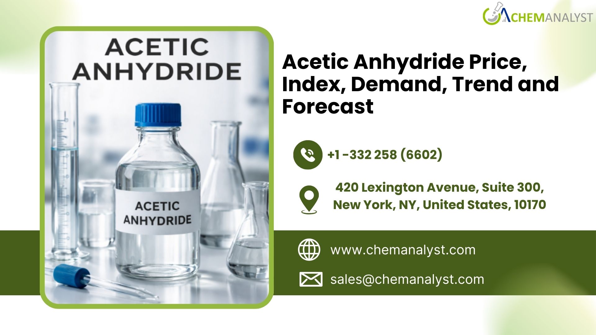 Acetic Anhydride Prices, Trends, News, Index, Chart, Demand and Forecast