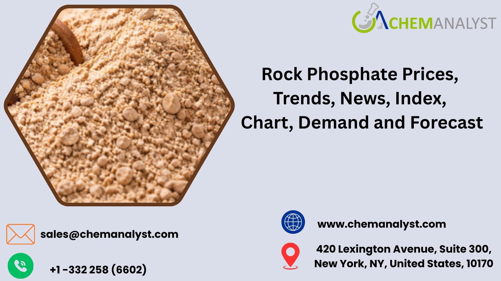 Rock Phosphate Prices, Trends, News, Index, Chart, Demand and Forecast