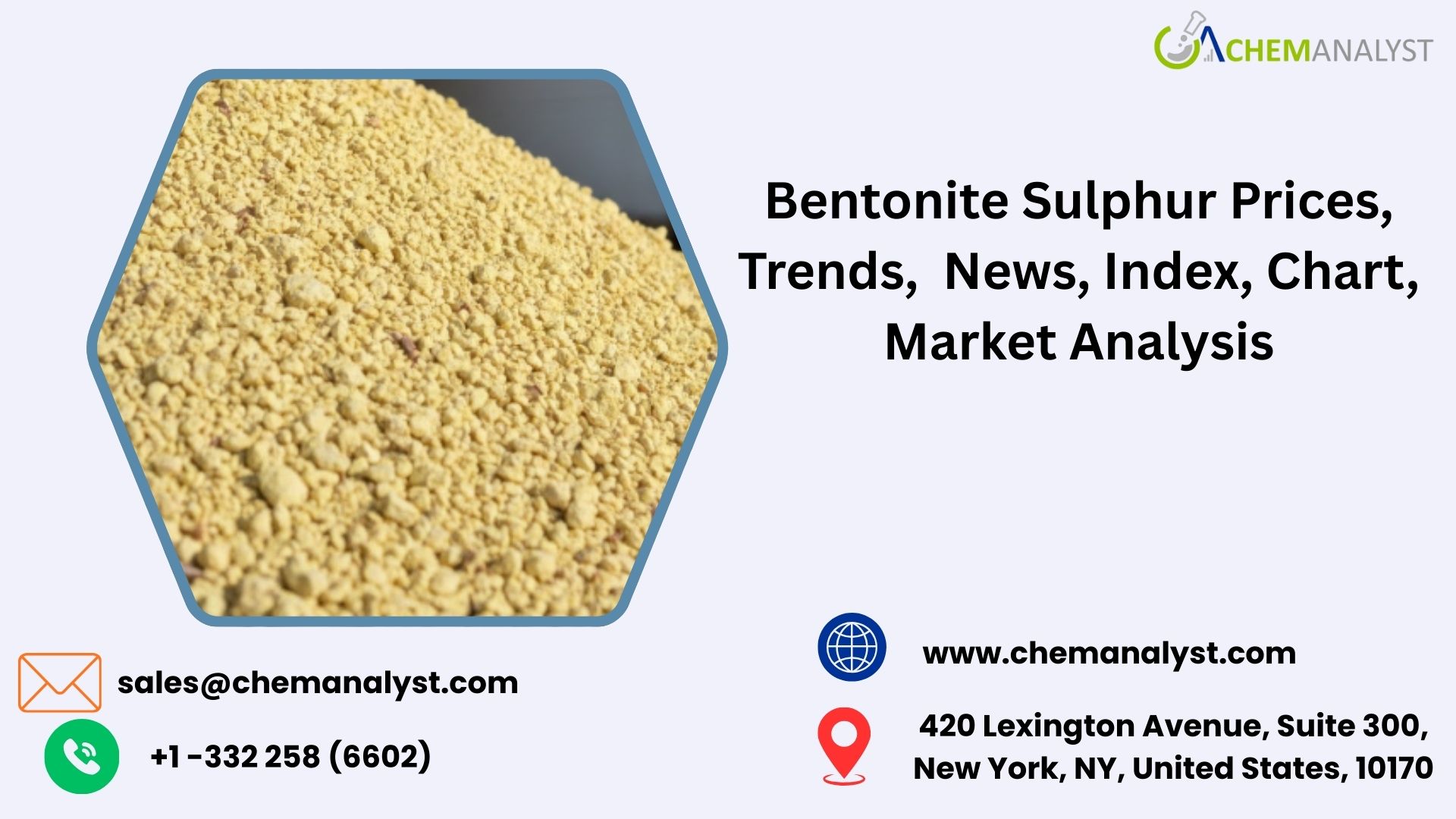Bentonite Sulphur Prices, Trends, News, Index, Chart, Demand and Forecast 2026