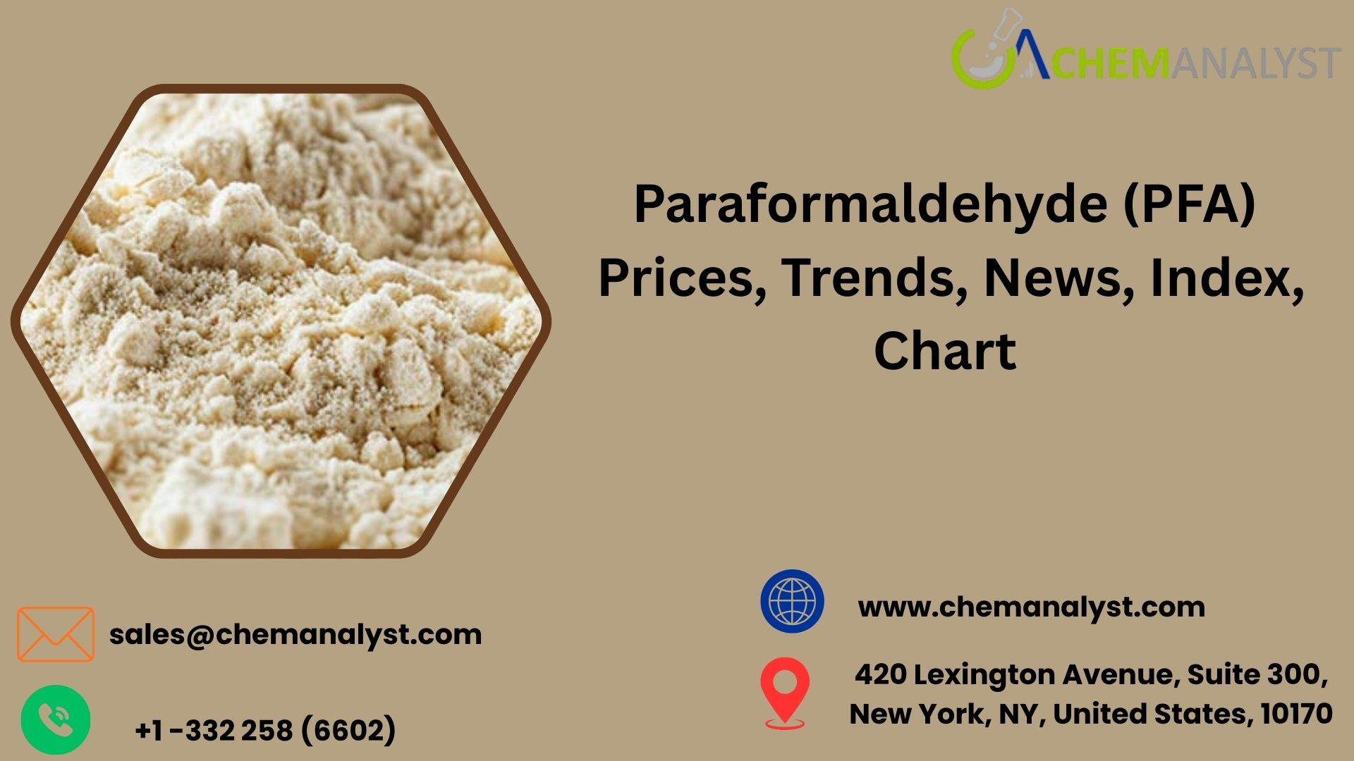 Paraformaldehyde (PFA) Prices Trends, Chart, Index, Regional Analysis