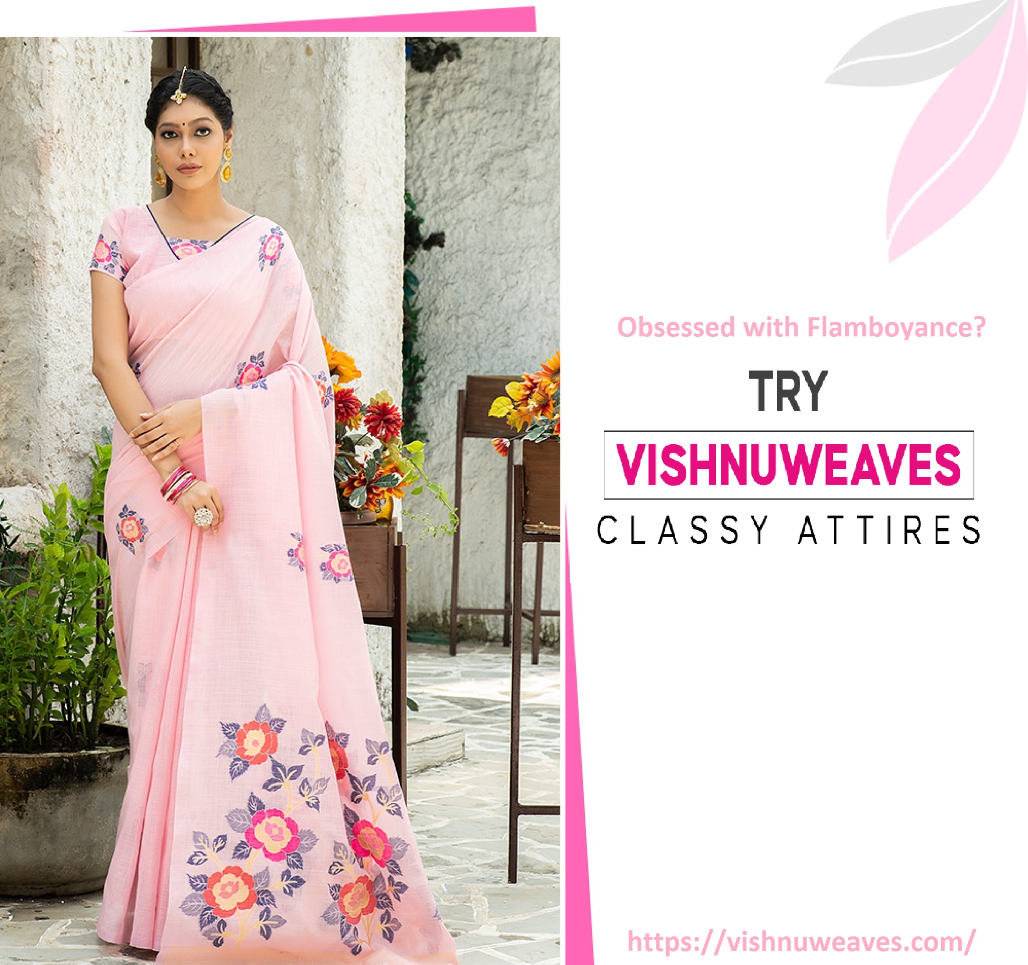 Buy Pure Linen Sarees Online