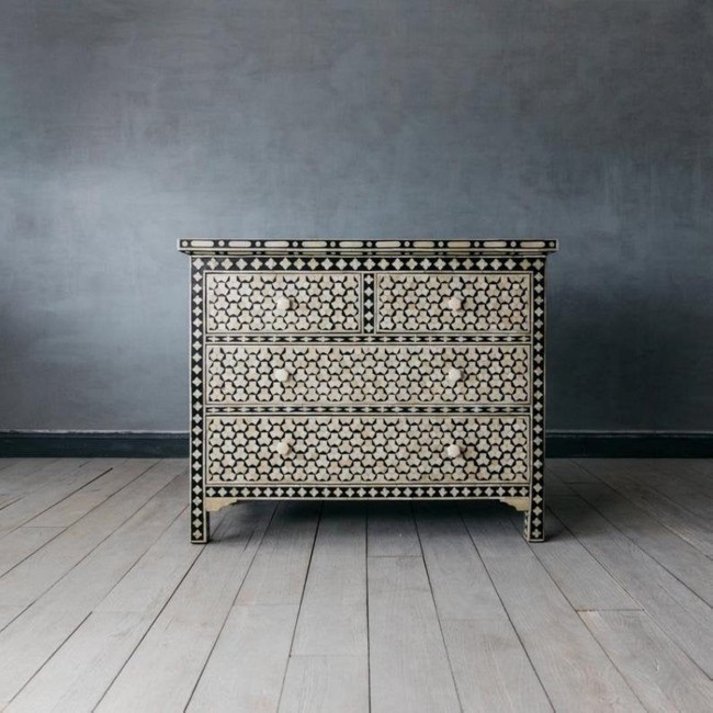 Handmade Bone Inlay Sideboard