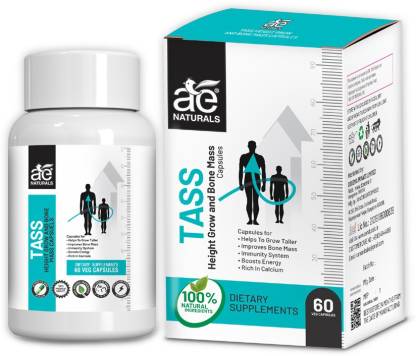 AE Naturals TASS Height Grow And Bone Mass Capsules | Tass Height Growth Capsules
