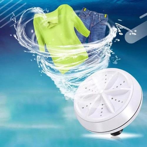 Portable ultrasonic washing machine for less spaced homes and hostellers