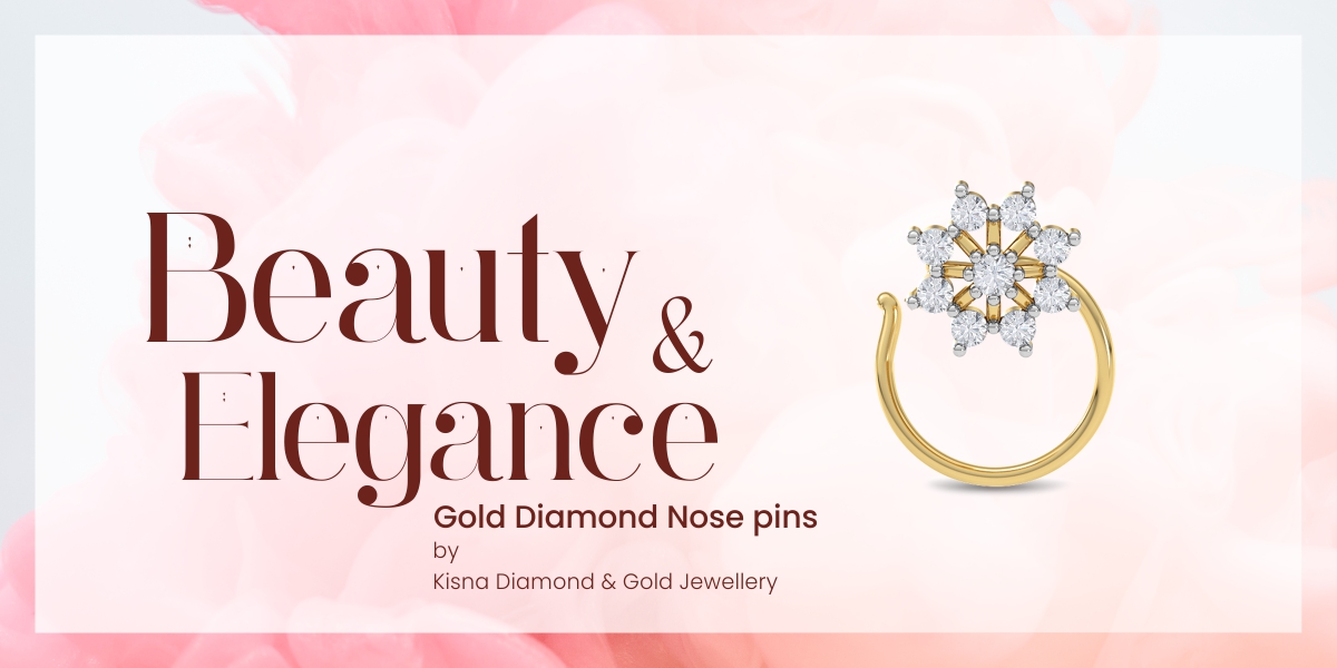 Embrace the timeless Beauty and Elegance of Gold Diamond Nose Pins