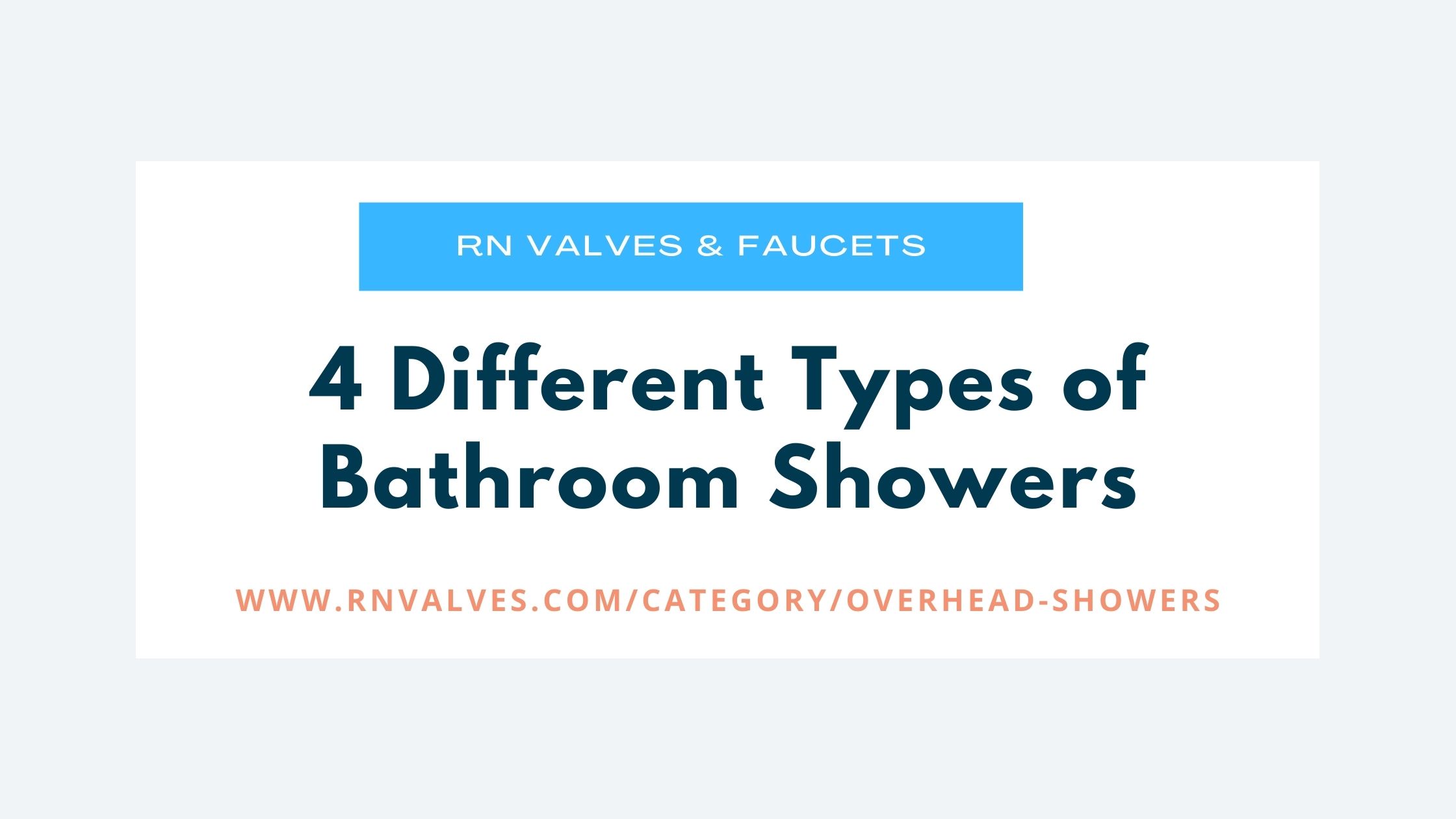 4 Different Types of Bathroom Showers
