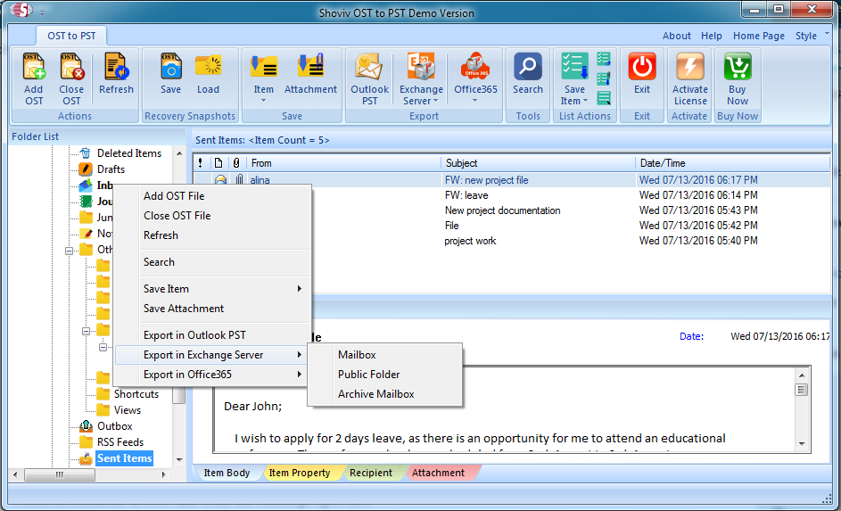 Convert OST to PST Using OST to PST Converter