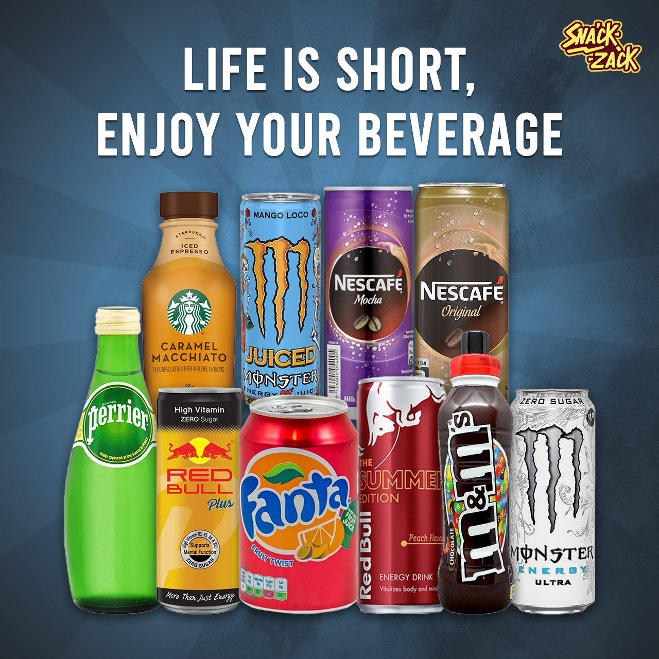 Imported Beverages Online in India from SnackZack