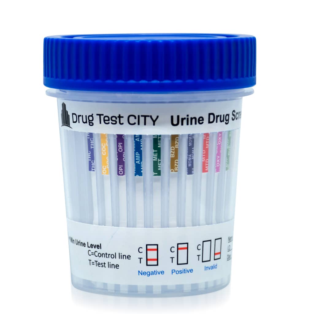 14 Panel Drug Test Cup - With Alcohol - Fentanyl - HCG-Pregnancy
