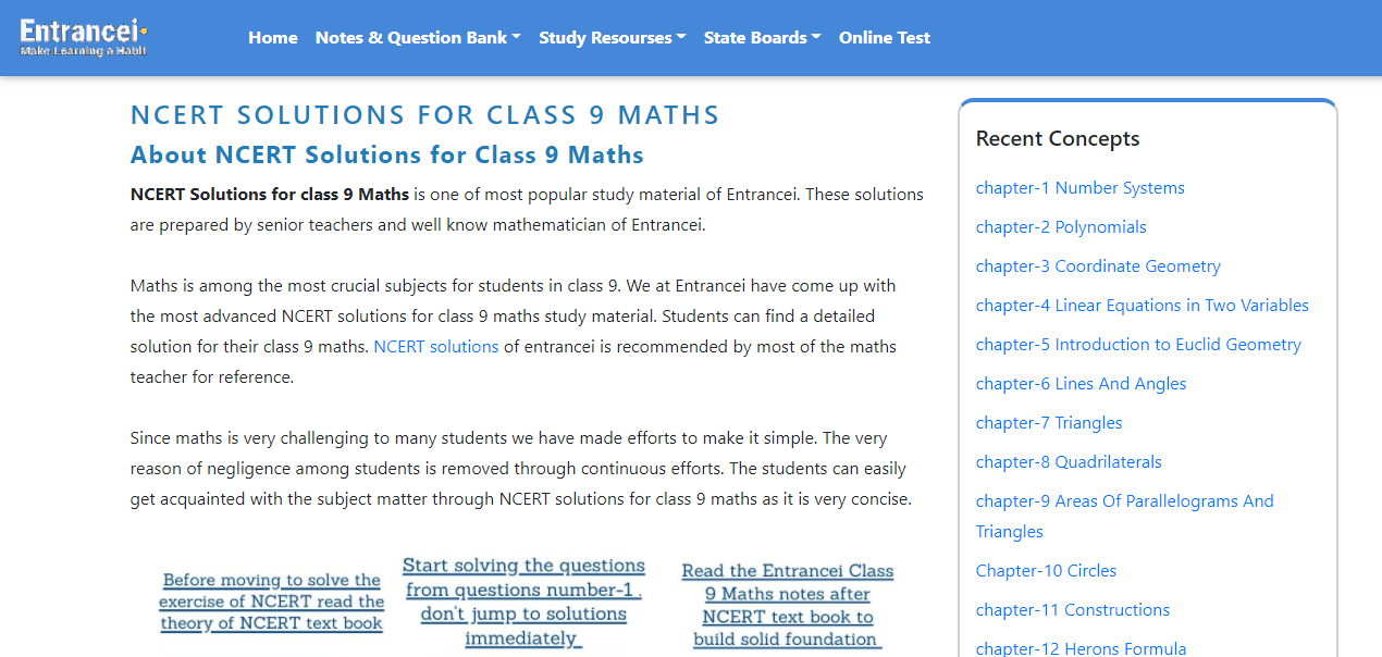 Where Can I Get Chapter-wise Solutions for NCERT Class 9 Maths?