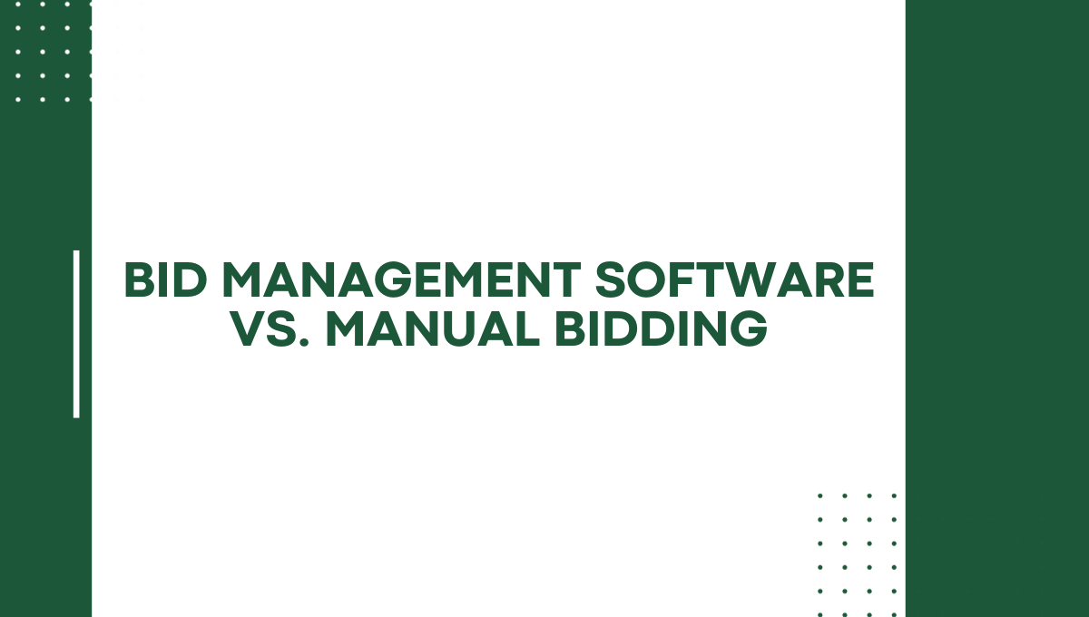 The Dynamics of Bid Management Software vs. Manual Bidding