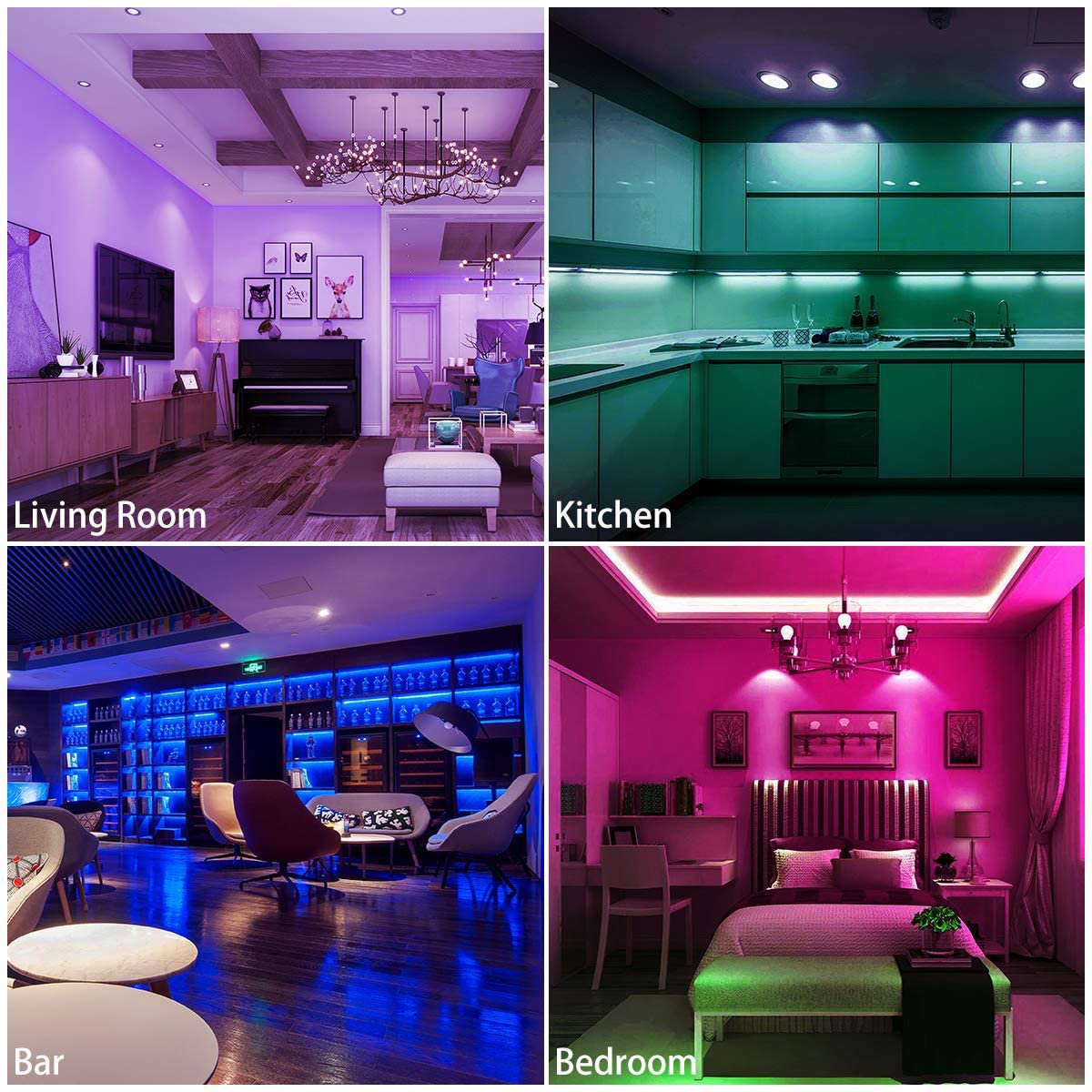 led strip lights for different place
