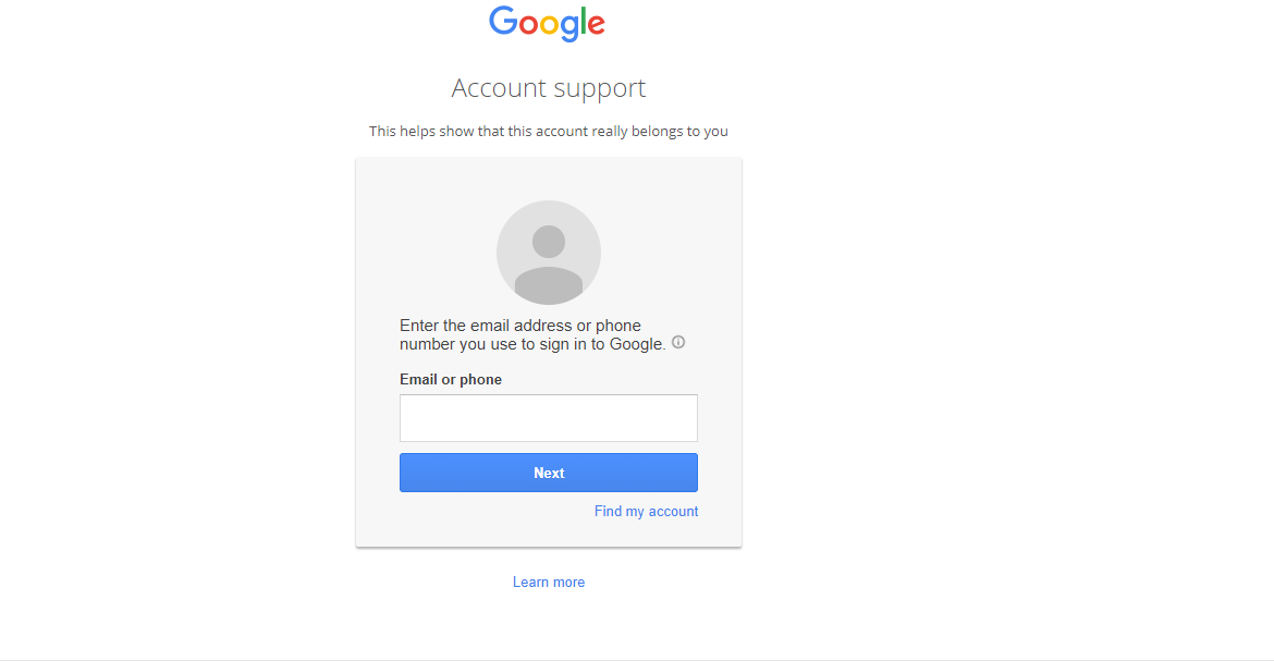 Google Account Password Recovery By Phone Verification Call