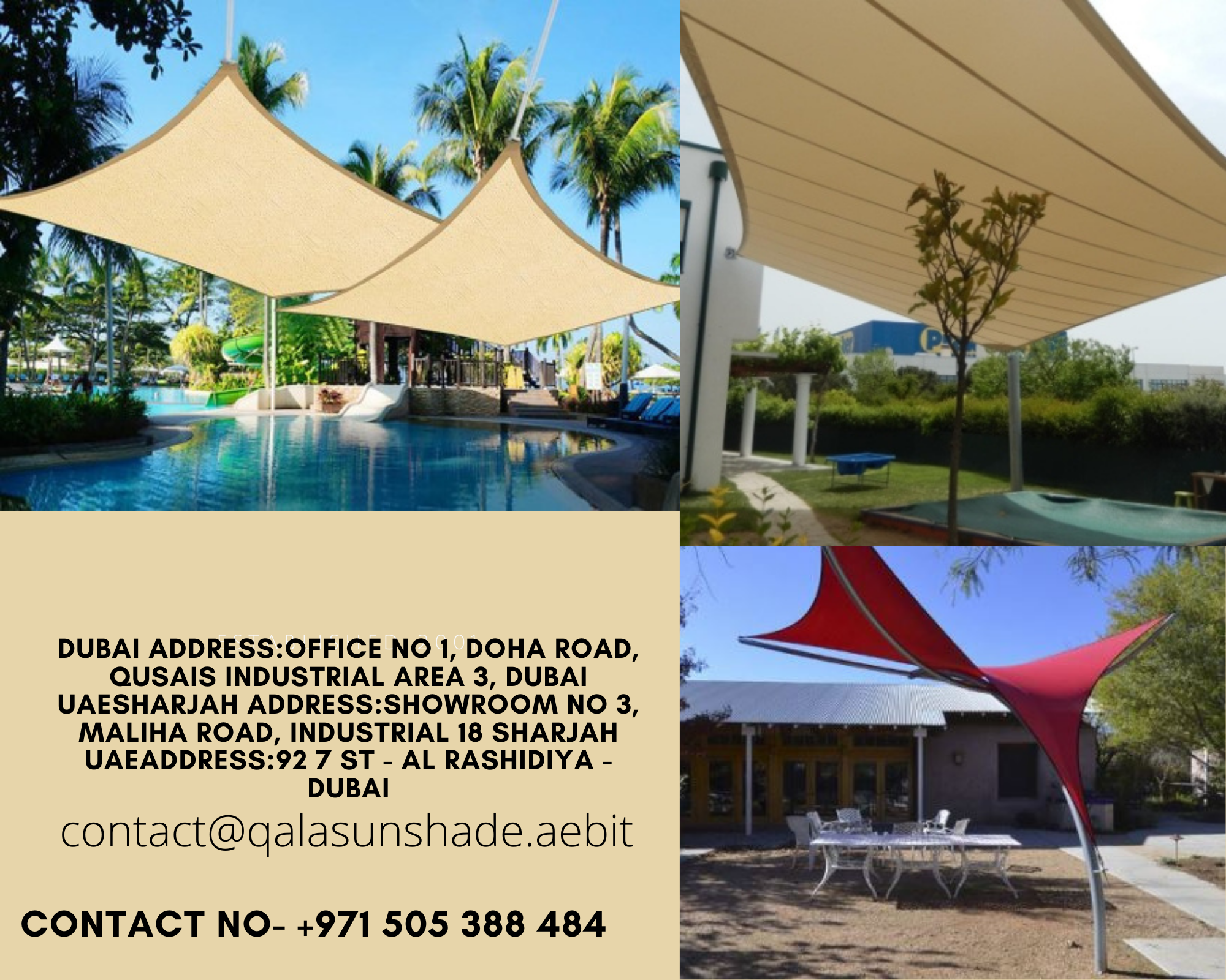 tensile shade manufacturer dubai