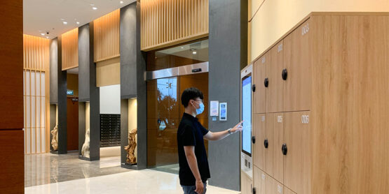 Tim hieu cach thuc van hanh cua Smart Locker Wireless tai khu can ho