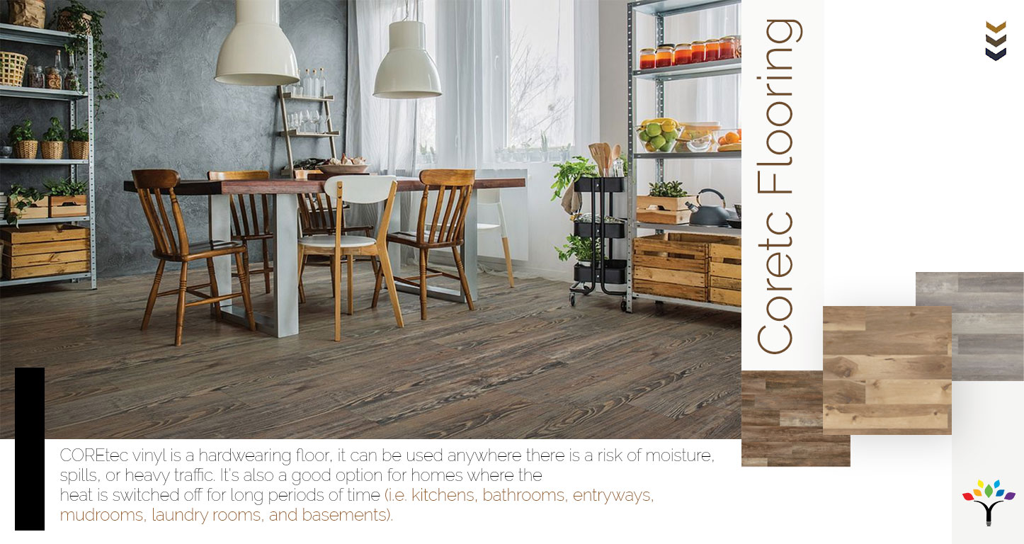 COREtec flooring: 100% waterproof and suitable for wet locations