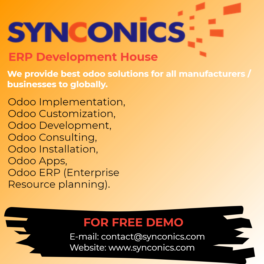 Odoo Customization | Odoo Consultant - Synconics