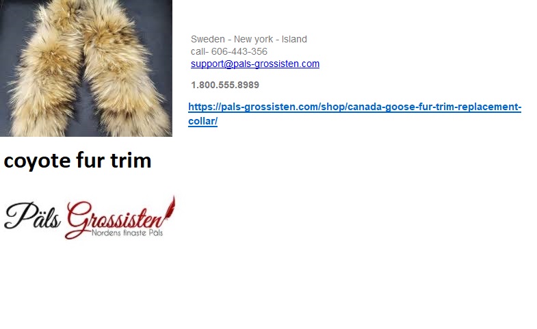 coyote fur trim