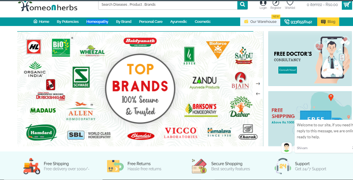 Online Homeopathic Medicines