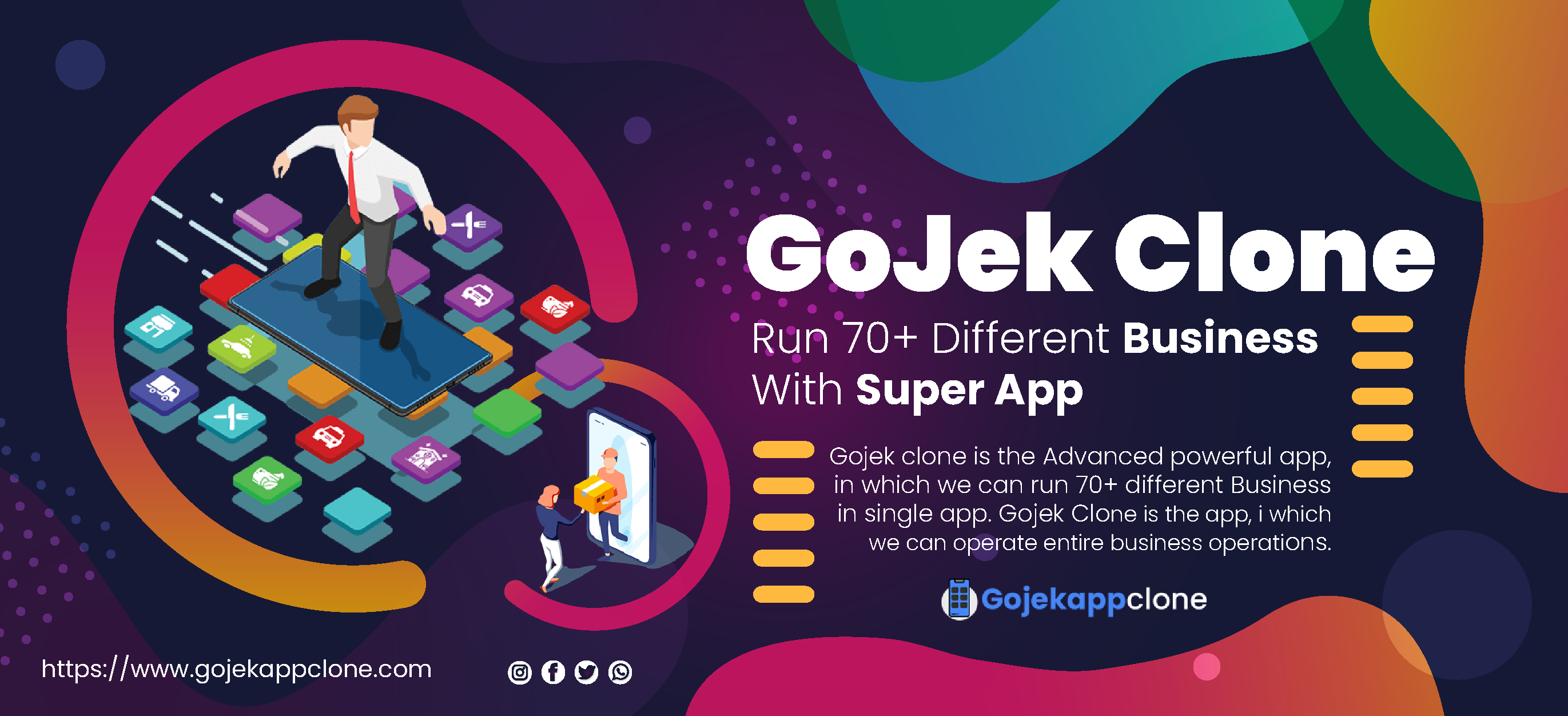 Start Your Own Franchise With An On-Demand Multi-Service Gojek Clone App