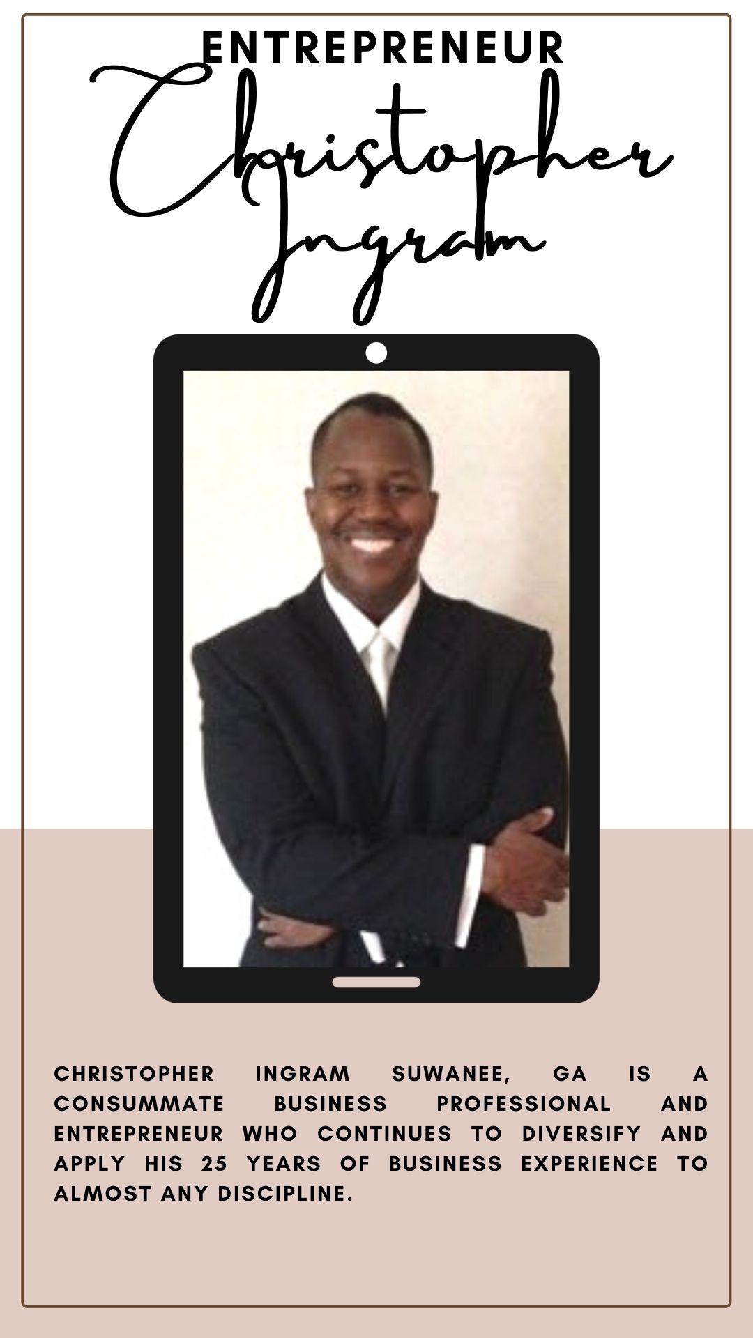 Christopher Ingram Have 25 Years Of Experience