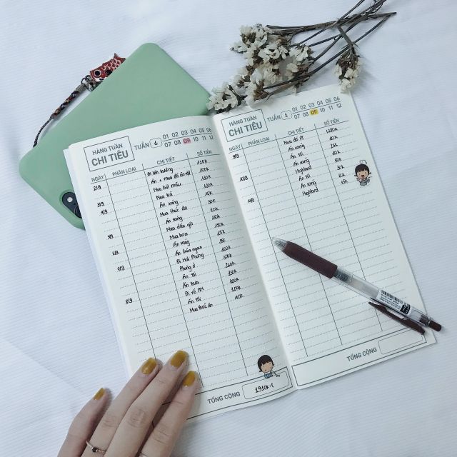 Cach lam so tay thu chi