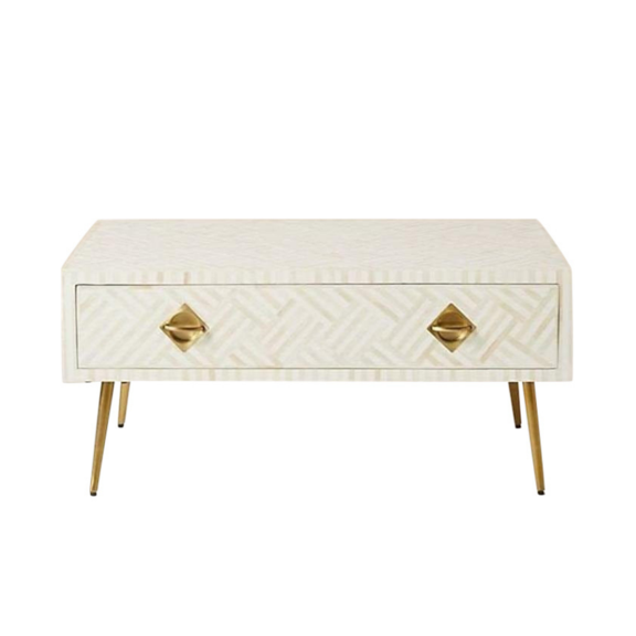 Handmade Bone Inlay Coffee Table