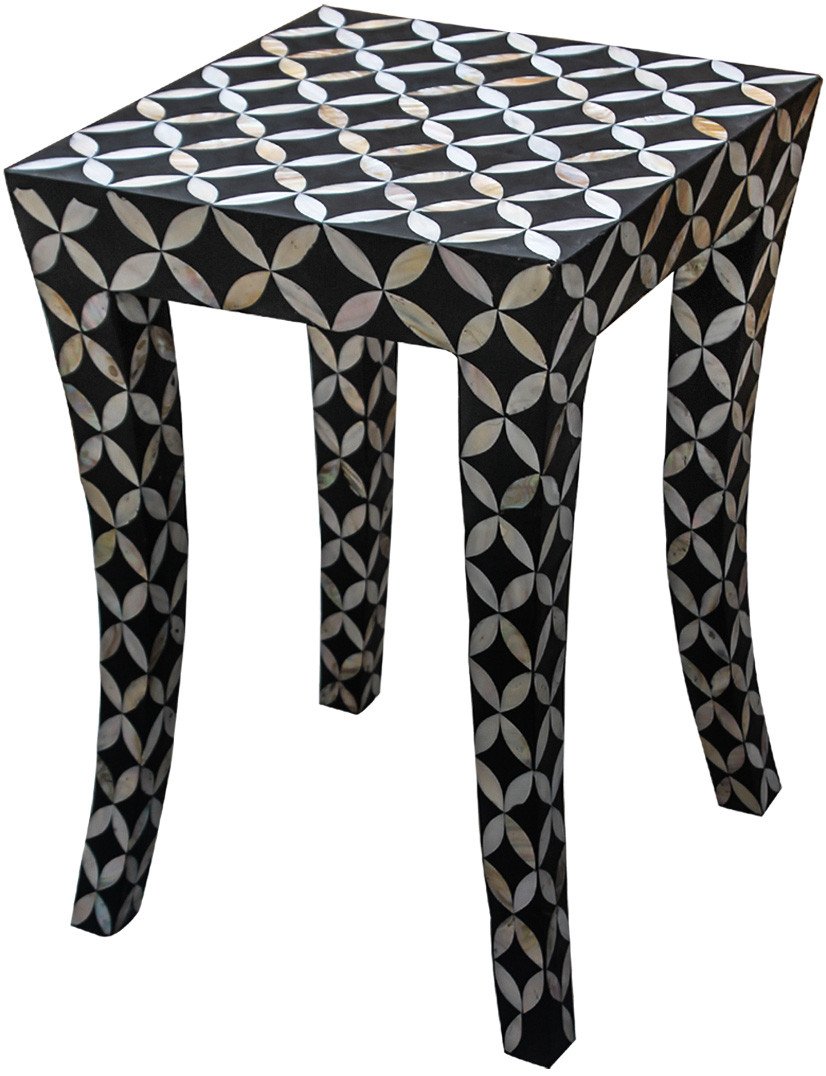 Handmade Bone Inlay Side Table furniture