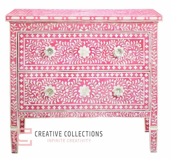 Handmade Bone Inlay Sideboard
