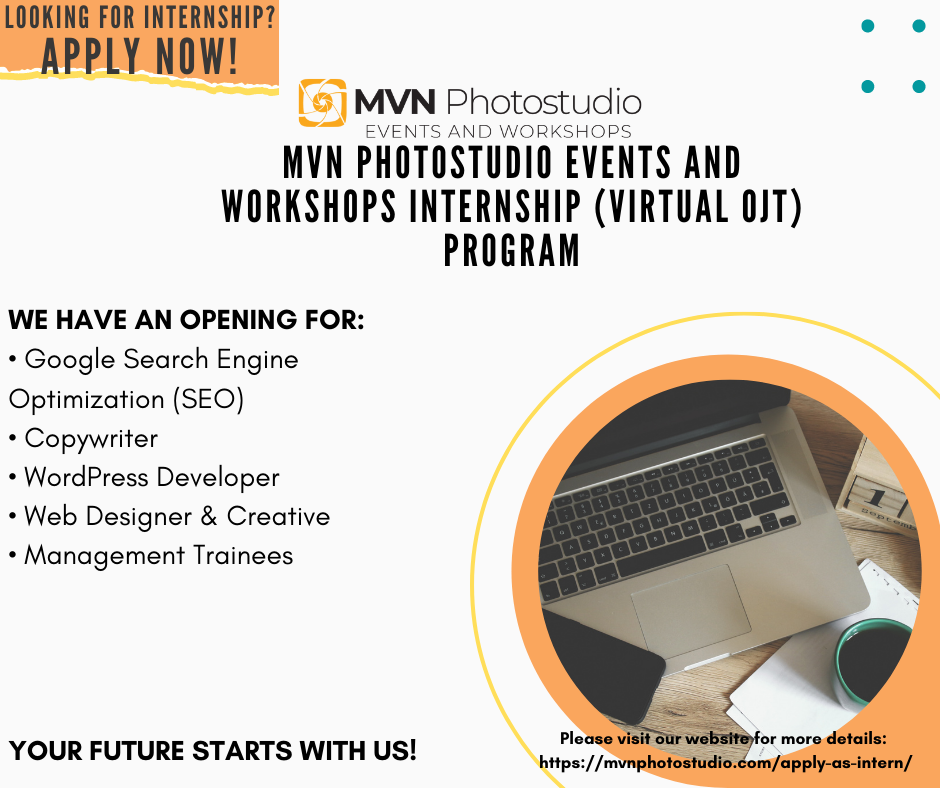 MVN PhotoStudio Events and Workshops Internship (Virtual OJT) Program