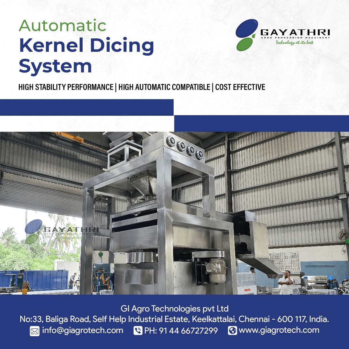 Automatic Kernel Dicing Machine